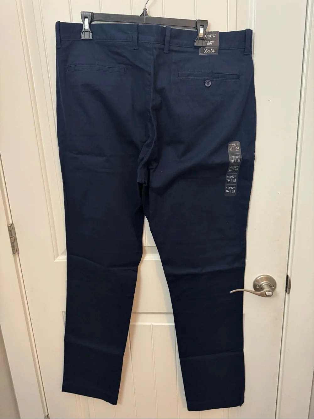 NWT J.Crew Flex Athletic Slim Chino Pants Navy 36x34 Stretch Men’s B